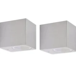 vidaXL Buitenlamp kubusvormig 2st