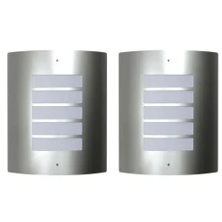 vidaXL Buitenlamp RVS Falerna 2 st