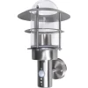 vidaXL Buitenmuurlamp met bewegingssensor RVS