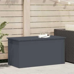 vidaXL Buitenopslagdoos Antraciet 100 x 50,5 x 50 cm Staal