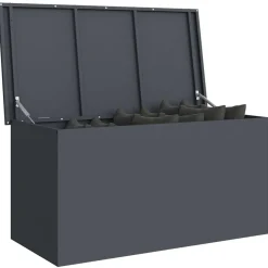 vidaXL Buitenopslagdoos Antraciet 100 x 50,5 x 50 cm Staal