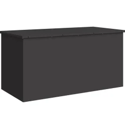 vidaXL Buitenopslagdoos Zwart 100 x 50,5 x 50 cm Staal