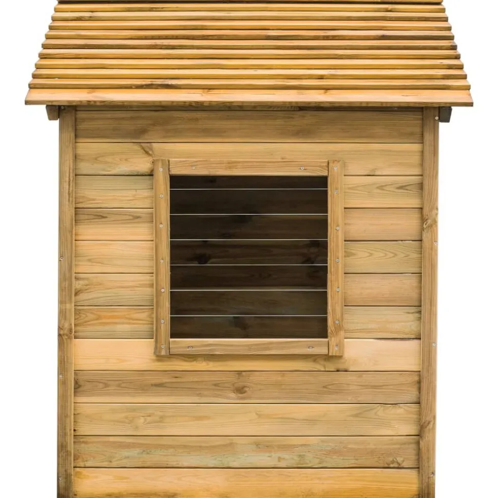 vidaXL Buitenspeelhuis 120x120x146 cm grenenhout