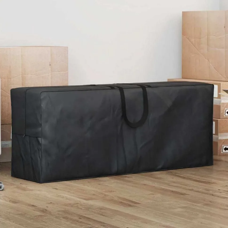 vidaXL Buitent Opslagtas Zwart 125 x 32 x 50 cm 210D Oxford Stof