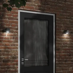 vidaXL Buitenwandlamp gegoten aluminium zwart