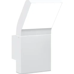 vidaXL Buitenwandlamp LED gegoten aluminium wit