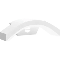 vidaXL Buitenwandlamp LED met sensors gegoten aluminium wit