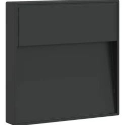 vidaXL Buitenwandlamp LED gegoten aluminium zwart