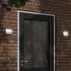 vidaXL Buitenwandlamp LED gegoten aluminium zwart