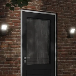 vidaXL Buitenwandlamp LED gegoten aluminium zwart
