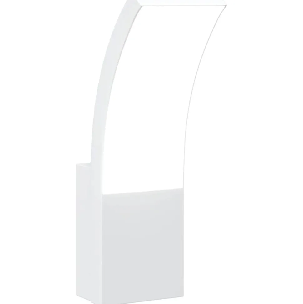 vidaXL Buitenwandlamp LED gegoten aluminium wit