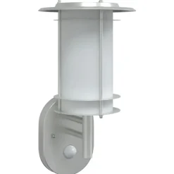 vidaXL Buitenwandlamp met sensor roestvrij staal zilverkleurig