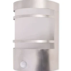 vidaXL Buitenwandlamp met sensor RVS