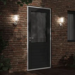 vidaXL Buitenwandlamp roestvrij staal zilverkleurig