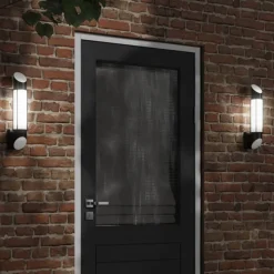 vidaXL Buitenwandlamp roestvrij staal zwart