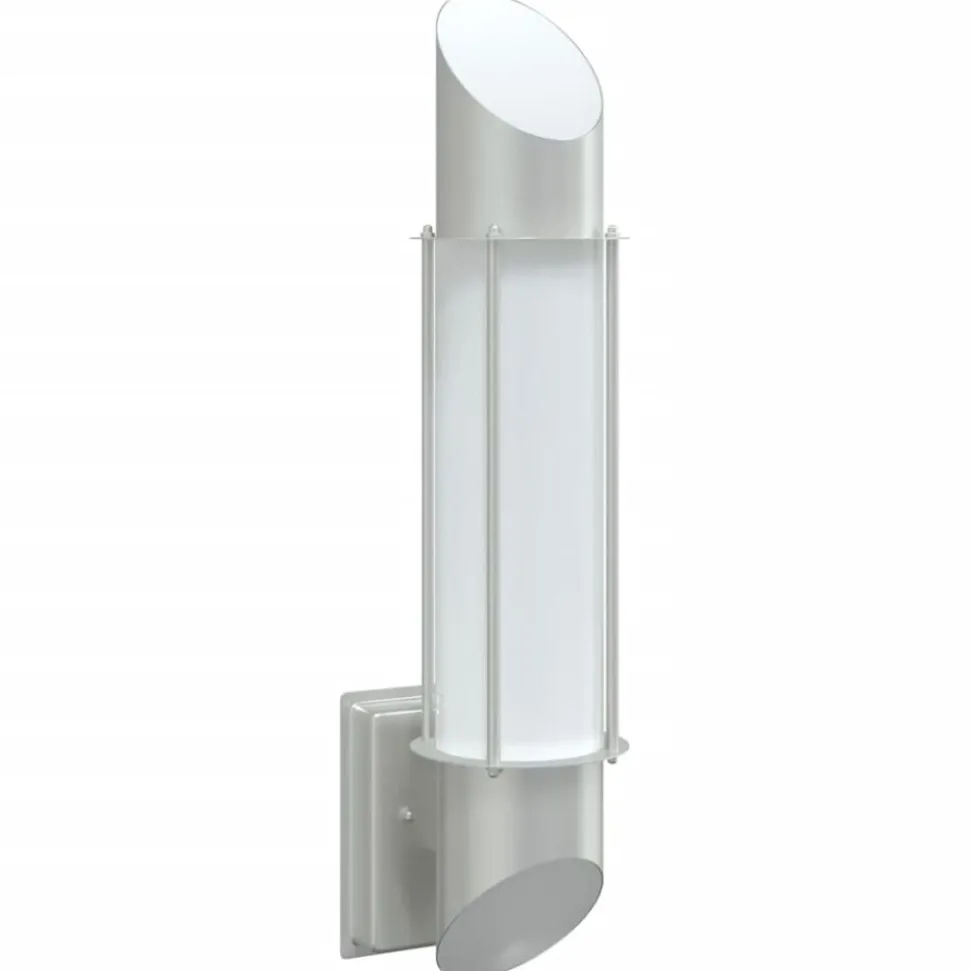 vidaXL Buitenwandlamp roestvrij staal zilverkleurig