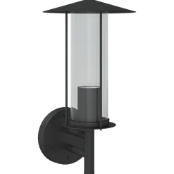vidaXL Buitenwandlamp roestvrij staal zwart
