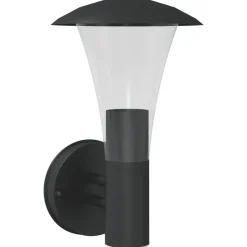 vidaXL Buitenwandlamp roestvrij staal zwart