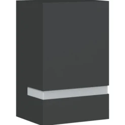 vidaXL Buitenwandlamp roestvrij staal zwart