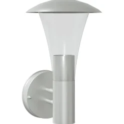 vidaXL Buitenwandlamp roestvrij staal zilverkleurig