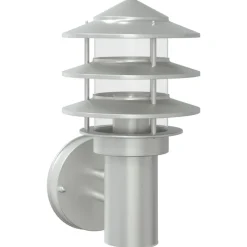vidaXL Buitenwandlamp roestvrij staal zilverkleurig