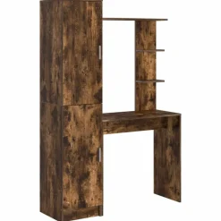 vidaXL Bureau 2 pcs Gerookt eiken