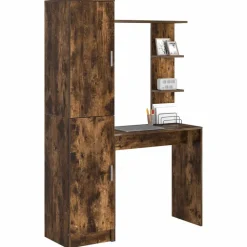 vidaXL Bureau 2 pcs Gerookt eiken