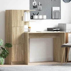 vidaXL Bureau 2 pcs Sonoma Eiken