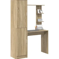 vidaXL Bureau 2 pcs Sonoma Eiken