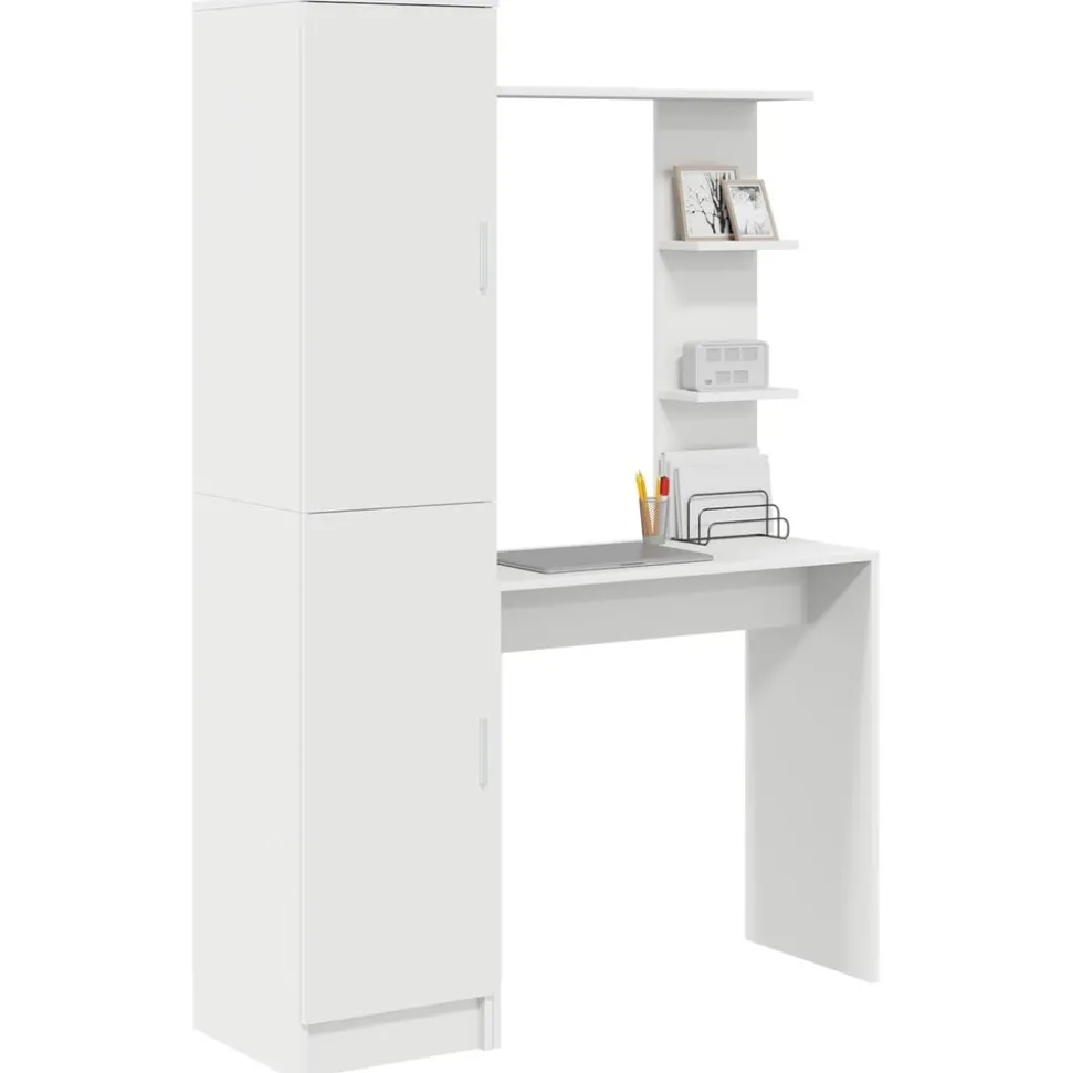 vidaXL Bureau 2 pcs Wit