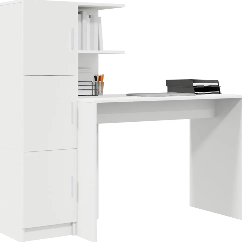 vidaXL Bureau 2 pcs Wit