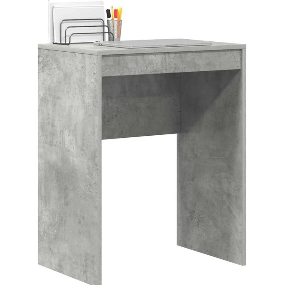 vidaXL Bureau Beton Grijs 60 x 40 x 76 cm