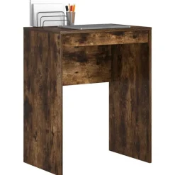 vidaXL Bureau Gerookt eiken 60 x 40 x 76 cm