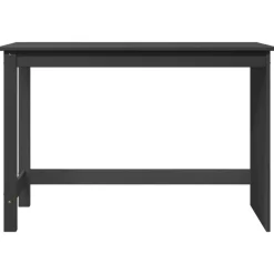 vidaXL Bureau Grijs 112 x 50 x 75 cm Massief Vurenhout