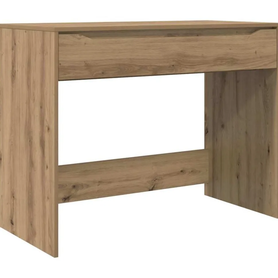 vidaXL Bureau met lade Artisan Eik 100 x 50 x 78 cm Geconstrueerd hout