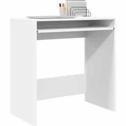 vidaXL Bureau met lade met opslag Wit 77.5 x 43 x 79 cm Bewerkt hout