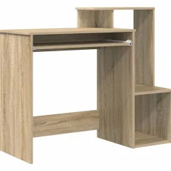 vidaXL Bureau met lade Sonoma Eiken 106 x 41 x 88.5 cm Bewerkt hout