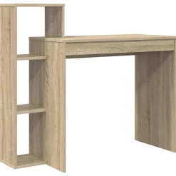 vidaXL Bureau met plank Sonoma Eiken 100 x 40 x 90 cm Bewerkt hout