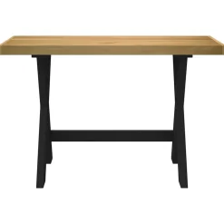 vidaXL Bureau NOAIN X-vormige poten 120x50x75 cm massief hout