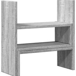 vidaXL Bureau organiser 40x17x41 cm bewerkt hout grijs sonoma eiken