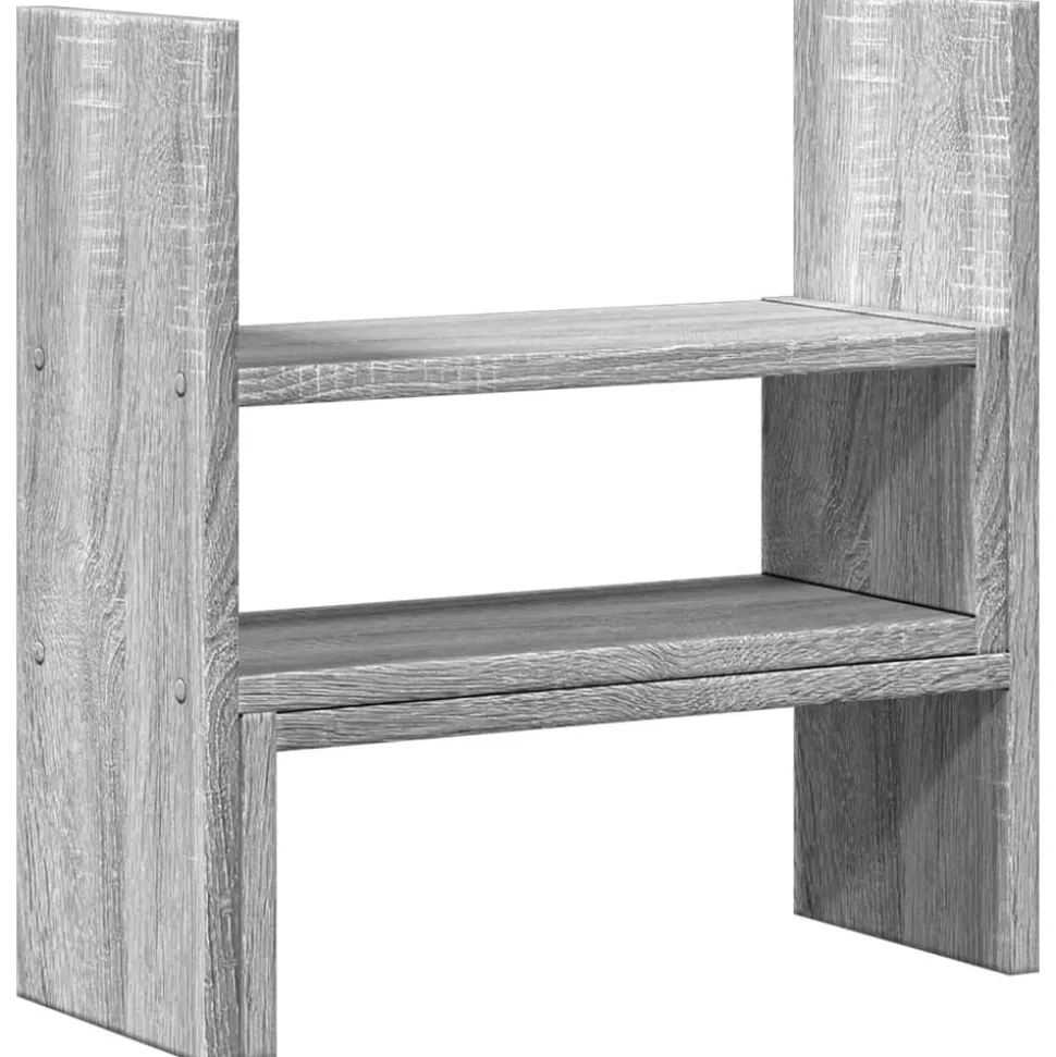 vidaXL Bureau organiser 40x17x41 cm bewerkt hout grijs sonoma eiken
