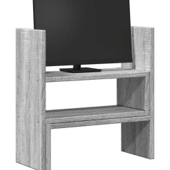 vidaXL Bureau organiser 40x17x41 cm bewerkt hout grijs sonoma eiken