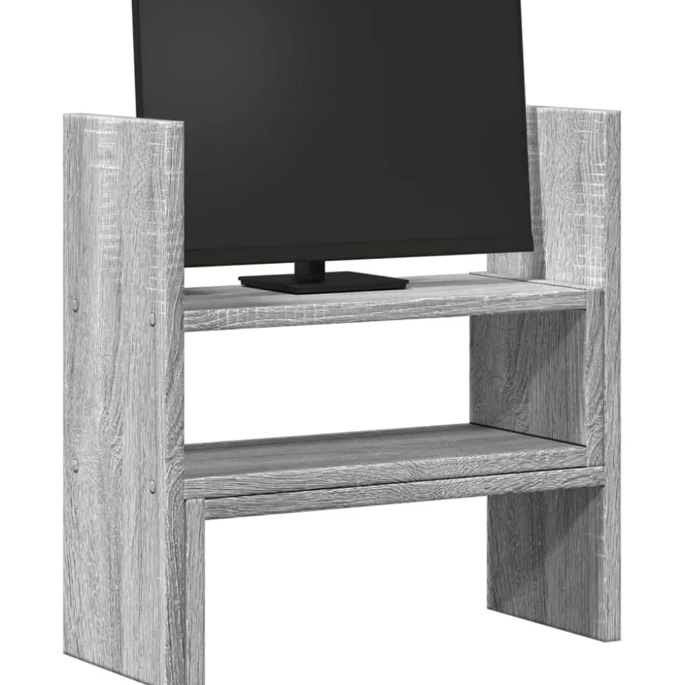 vidaXL Bureau organiser 40x17x41 cm bewerkt hout grijs sonoma eiken