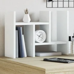 vidaXL Bureau organiser 34,5x15,5x35,5 cm bewerkt hout wit