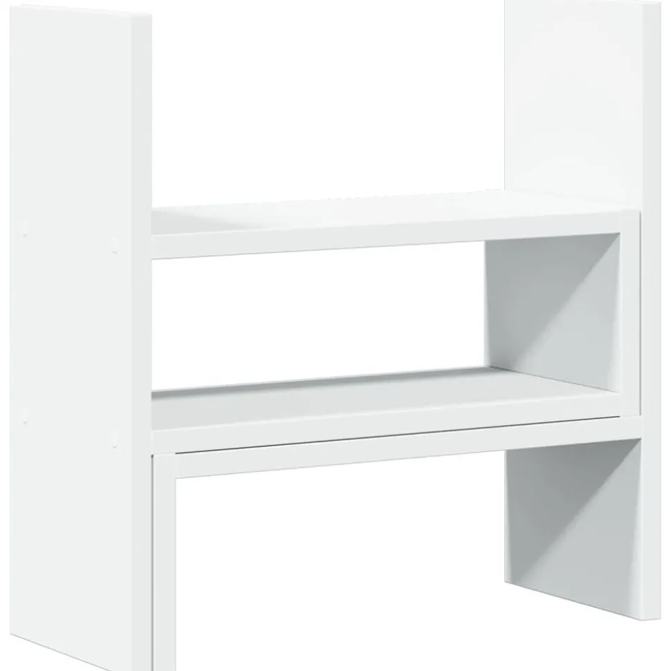 vidaXL Bureau organiser 40x17x41 cm bewerkt hout wit
