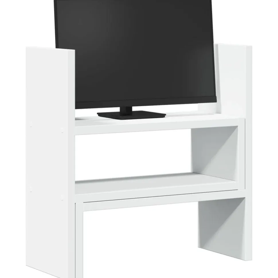 vidaXL Bureau organiser 40x17x41 cm bewerkt hout wit
