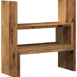 vidaXL Bureau organiser 40x17x41 cm bewerkt hout oud houtkleurig