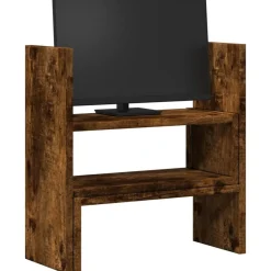 vidaXL Bureau organiser 40x17x41 cm bewerkt hout gerookt eikenkleur