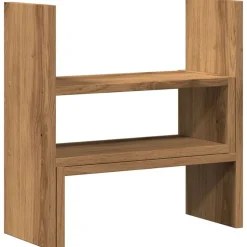 vidaXL Bureau organiser 40x17x41 cm bewerkt hout artisanaal eiken