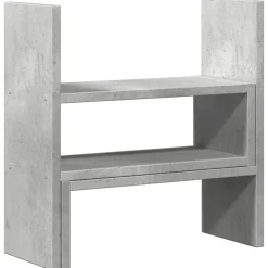 vidaXL Bureau organiser 40x17x41 cm bewerkt hout betongrijs